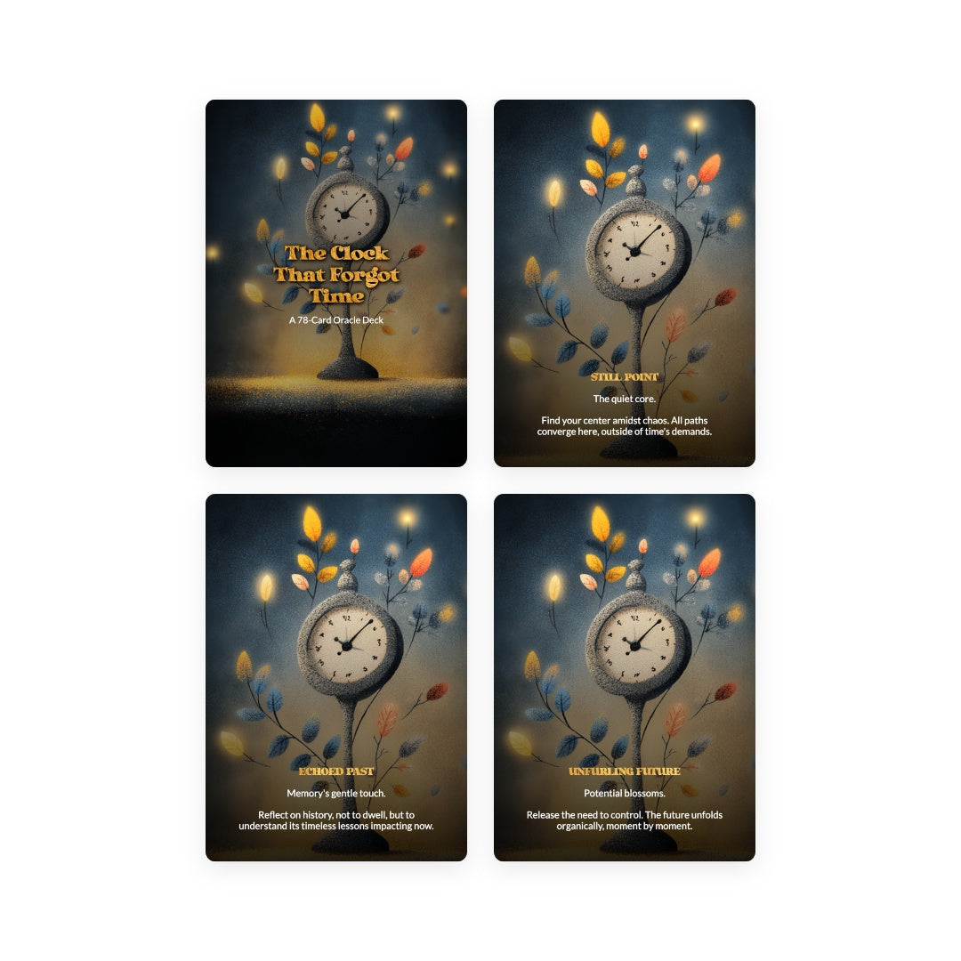 The Clock That Forgot Time - Oracle Cards