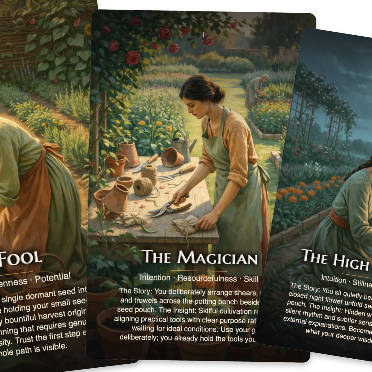 Green Witch Tarot — arrangement 4
