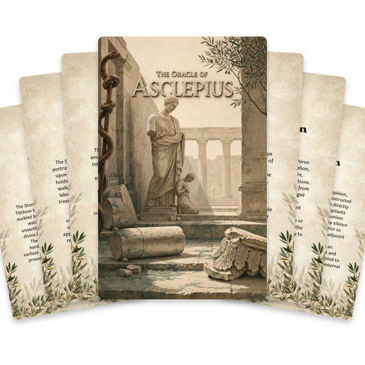 The Oracle of Asclepius – Greek God of Healing Oracle Cards, 22-Card Mythology Deck — arrangement 1