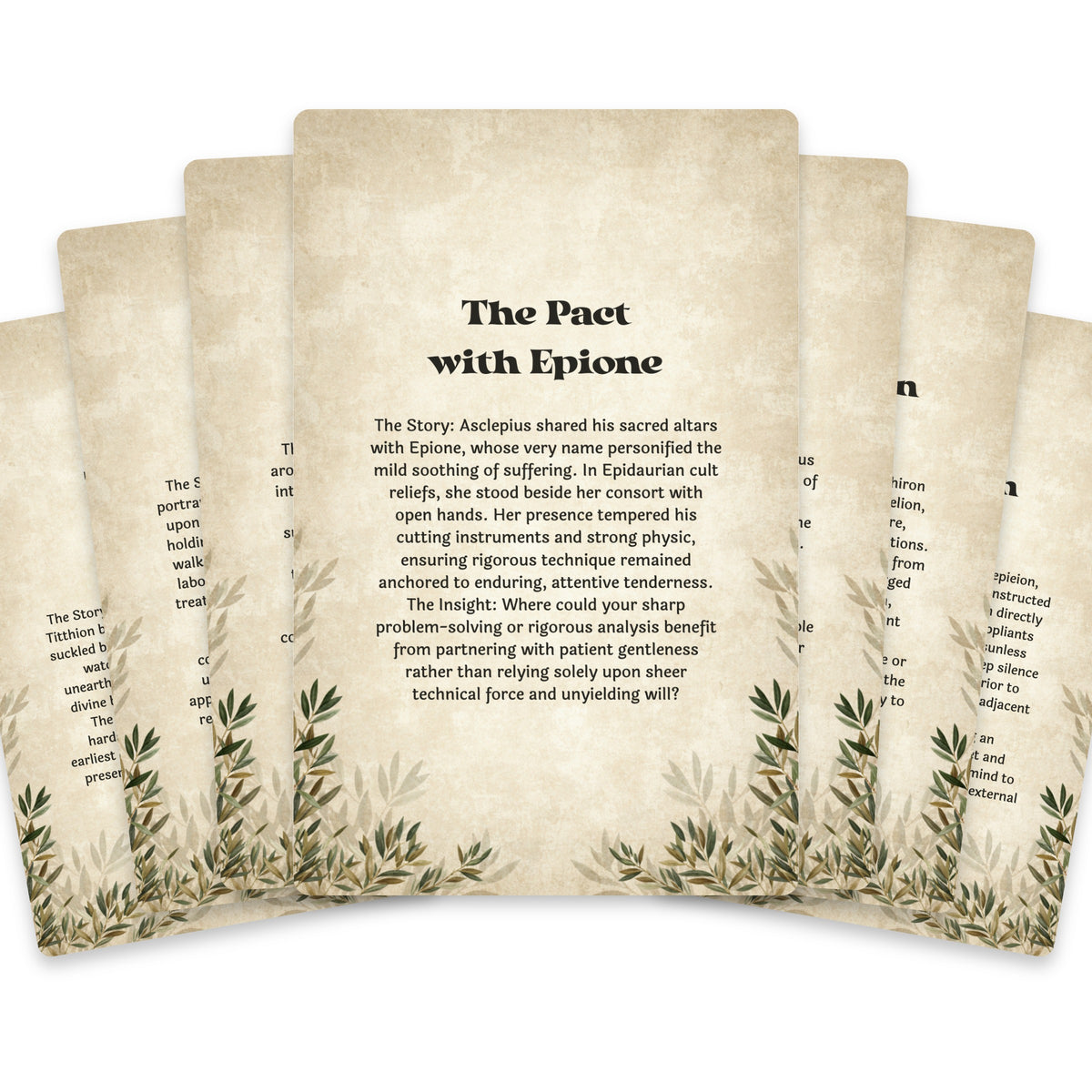 The Oracle of Asclepius – Greek God of Healing Oracle Cards, 22-Card Mythology Deck — arrangement 2