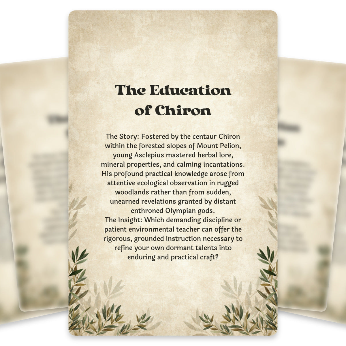 The Oracle of Asclepius – Greek God of Healing Oracle Cards, 22-Card Mythology Deck — arrangement 3