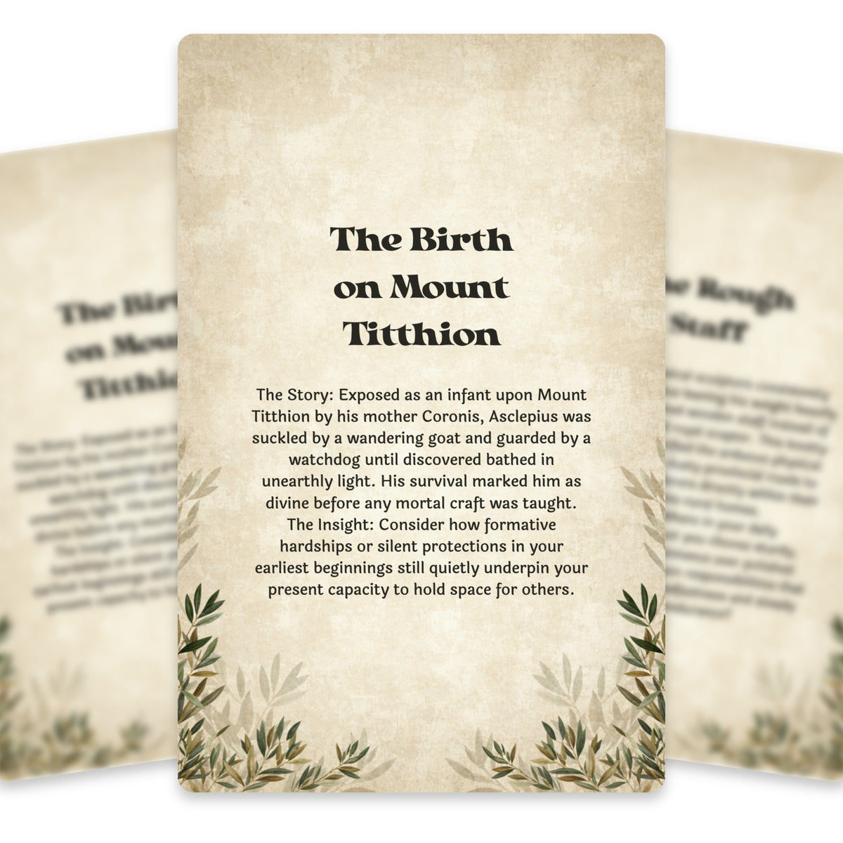The Oracle of Asclepius – Greek God of Healing Oracle Cards, 22-Card Mythology Deck — arrangement 5