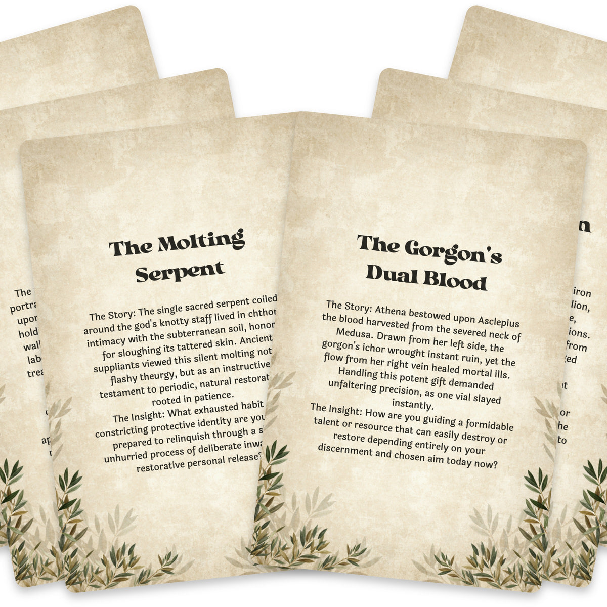 The Oracle of Asclepius – Greek God of Healing Oracle Cards, 22-Card Mythology Deck — arrangement 6