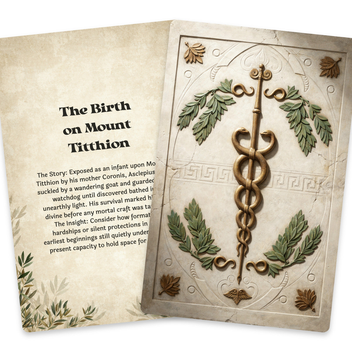 The Oracle of Asclepius – Greek God of Healing Oracle Cards, 22-Card Mythology Deck — arrangement 7