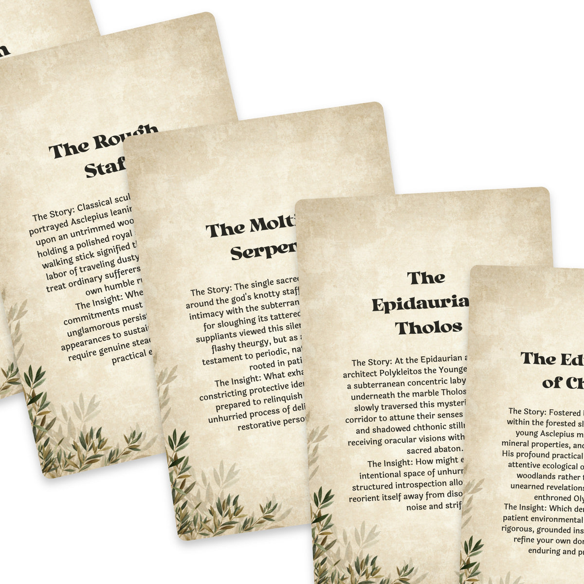The Oracle of Asclepius – Greek God of Healing Oracle Cards, 22-Card Mythology Deck — arrangement 8
