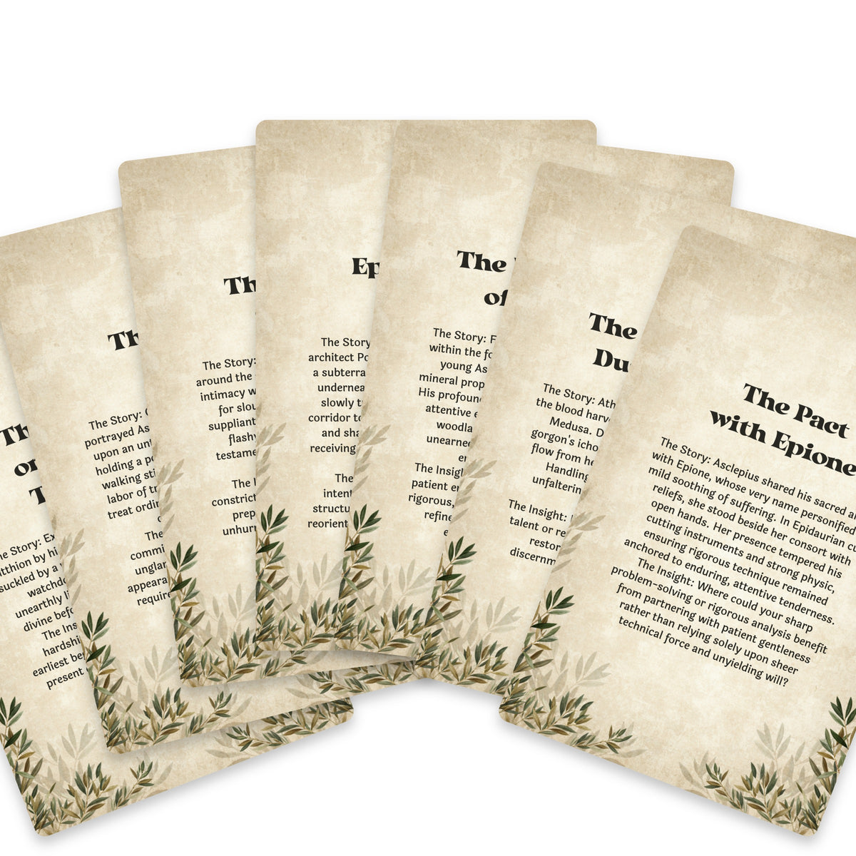 The Oracle of Asclepius – Greek God of Healing Oracle Cards, 22-Card Mythology Deck — arrangement 9