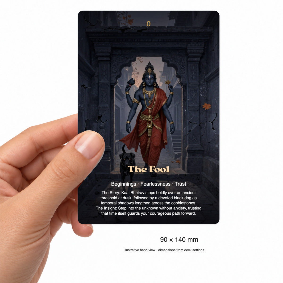 Kaal Bhairav The Guardian of Time Tarot — arrangement 4
