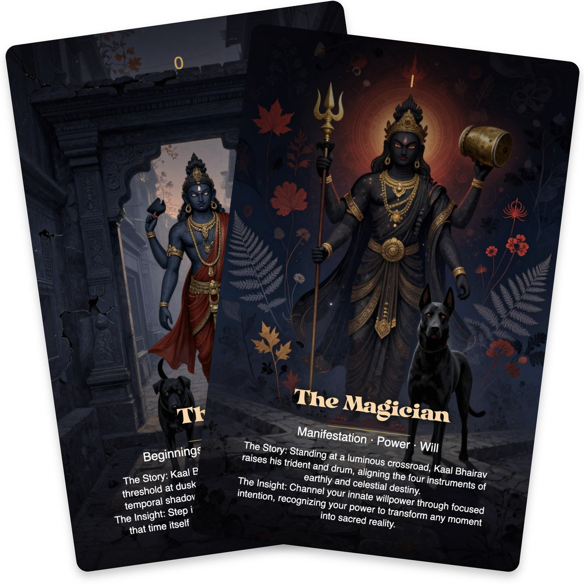 Kaal Bhairav The Guardian of Time Tarot — arrangement 5