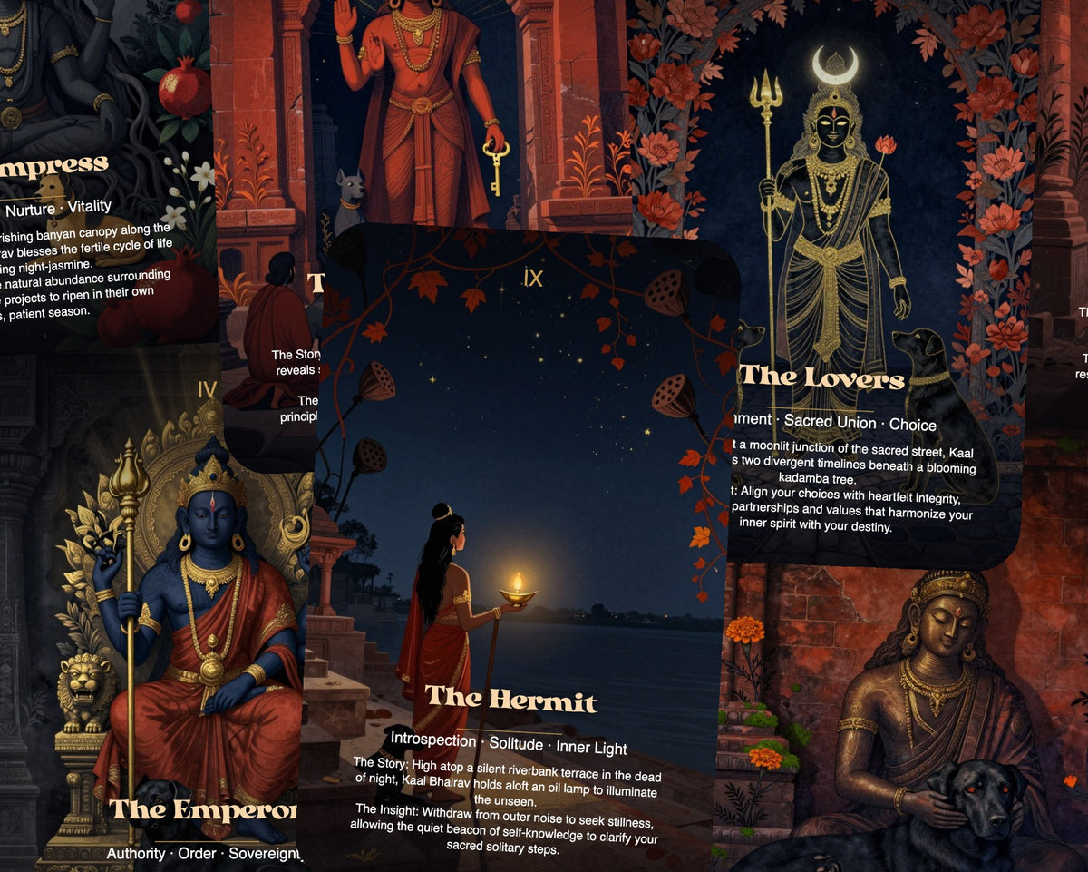 Kaal Bhairav The Guardian of Time Tarot — arrangement 6