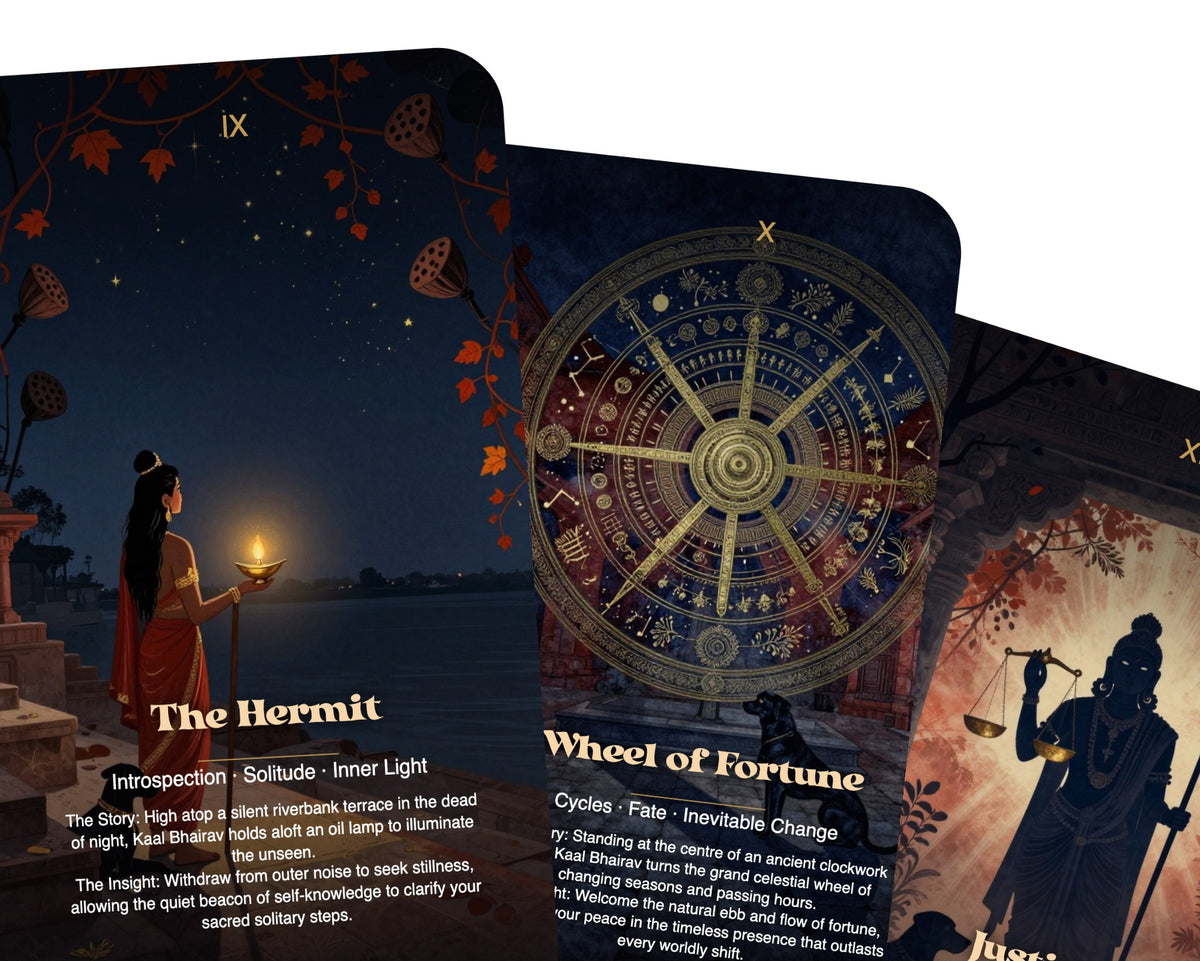 Kaal Bhairav The Guardian of Time Tarot — arrangement 9