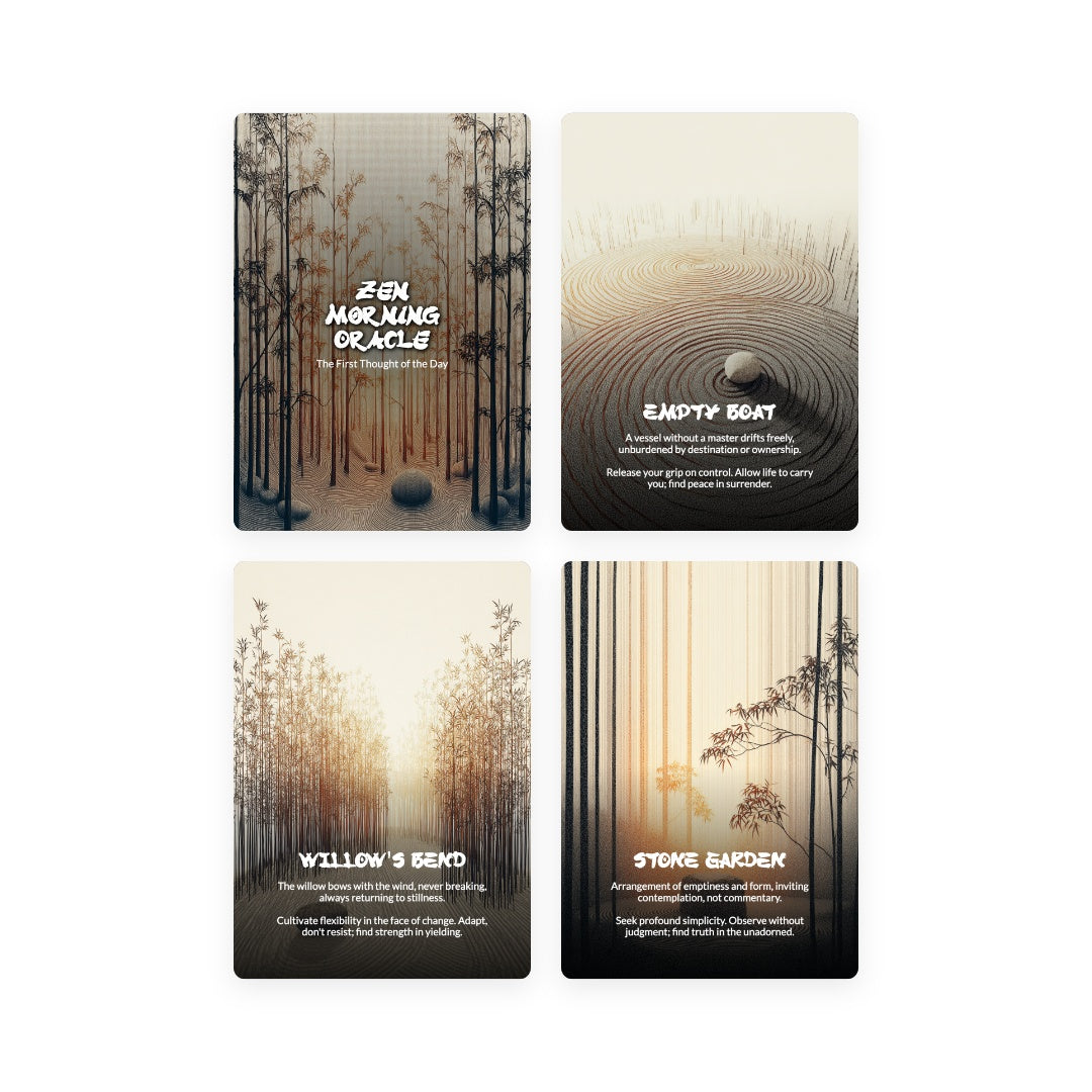 Zen Morning Oracle Deck - 78 Card Mindfulness & Meditation Oracle