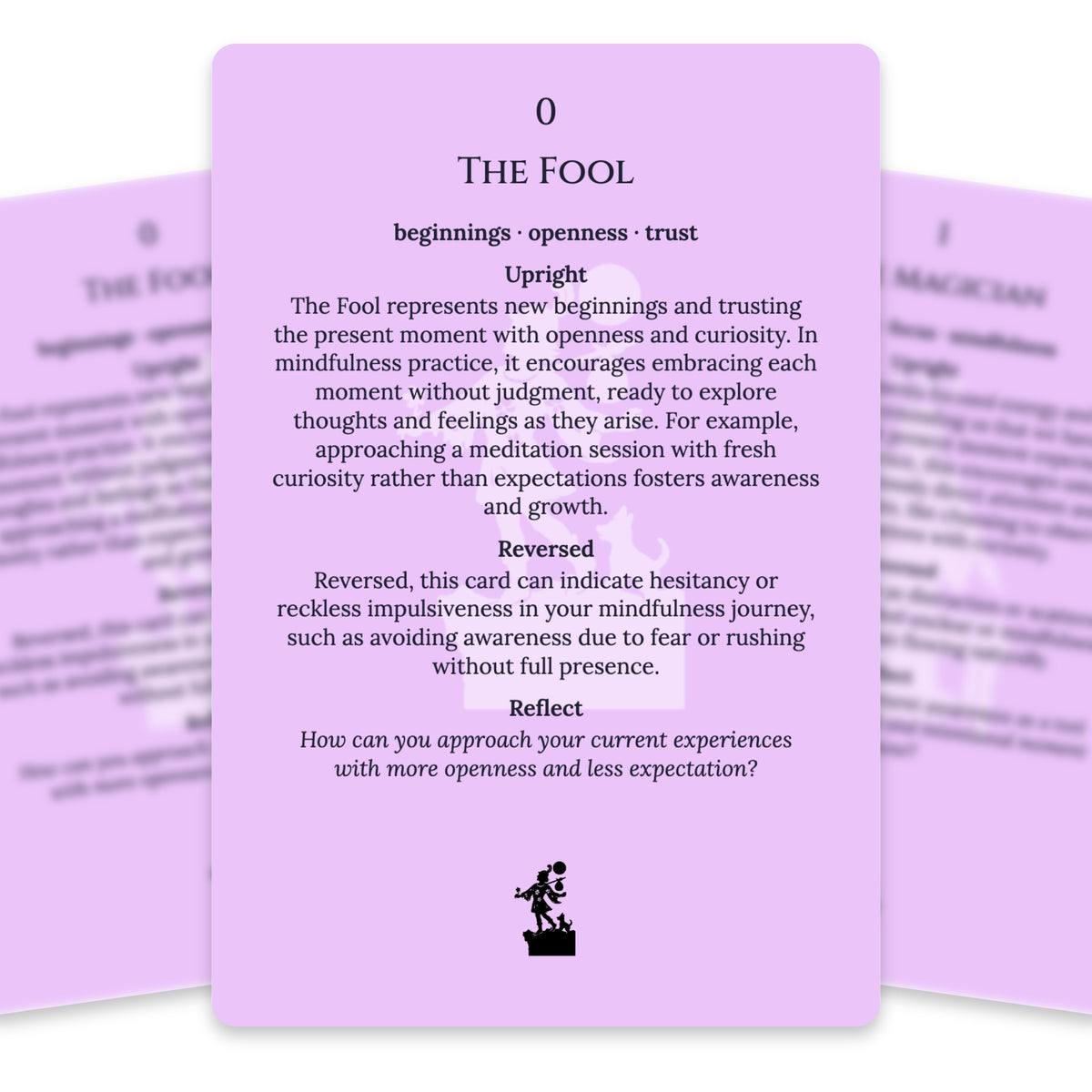 The Tarot of Mindfulness — For Beginners — arrangement 5