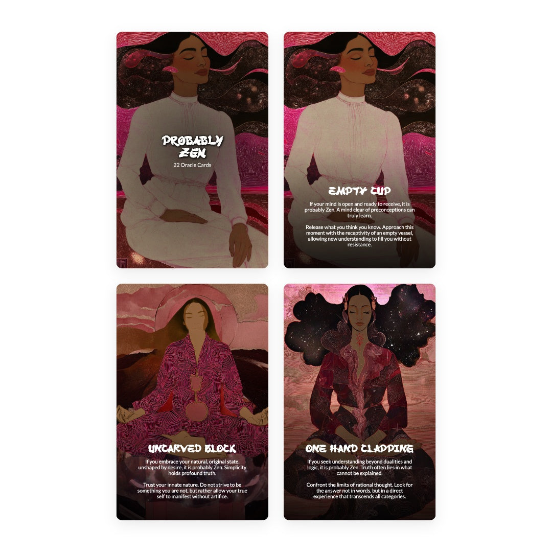 Probably Zen - 22  Oracle Cards - Contemplation Deck