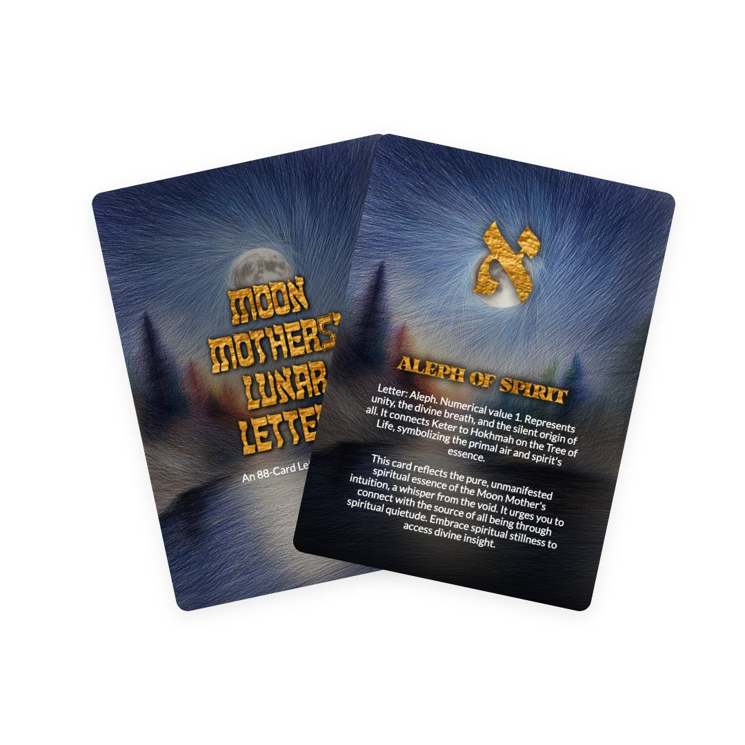 Moon Mothers' Lunar Letters - 88 Cards Deck