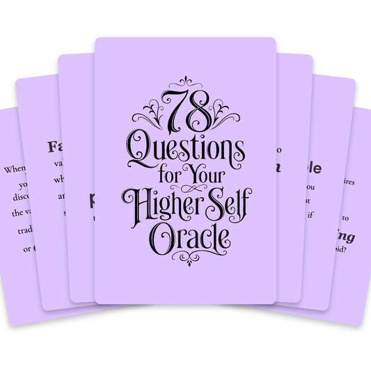 78 Questions for Your Higher Self Oracle — arrangement 1