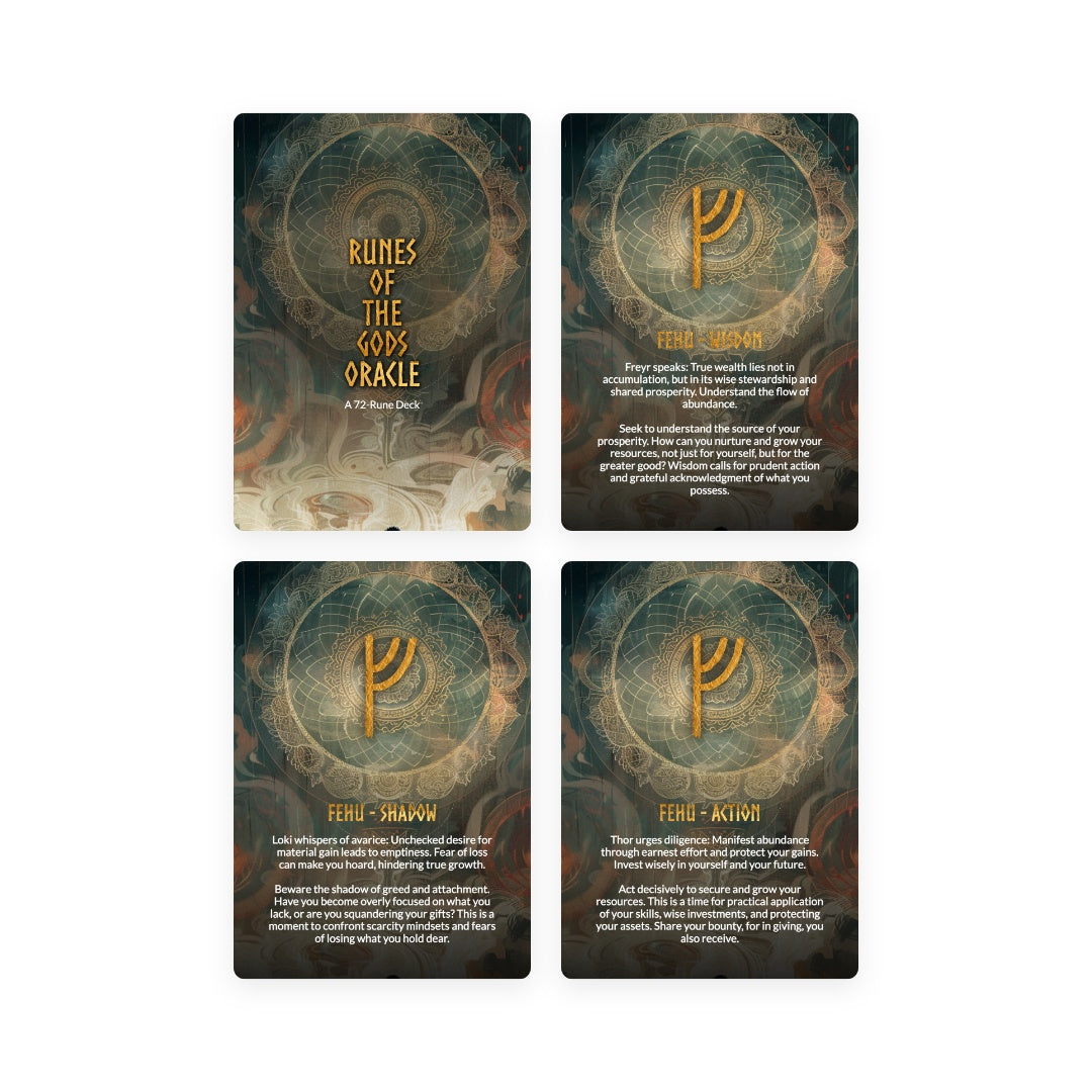 Runes of the Gods Oracle Deck - 72 Cards