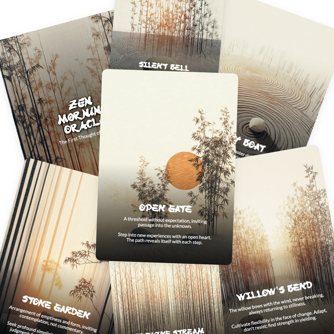 Zen Morning Oracle Deck - 78 Card Mindfulness & Meditation Oracle