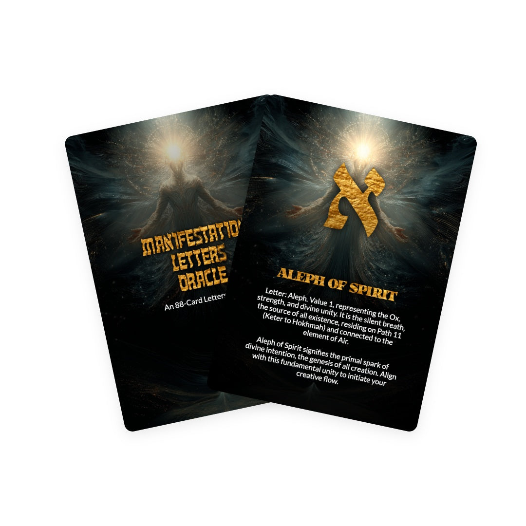 Manifestation Letters Oracle - 88 Cards Deck