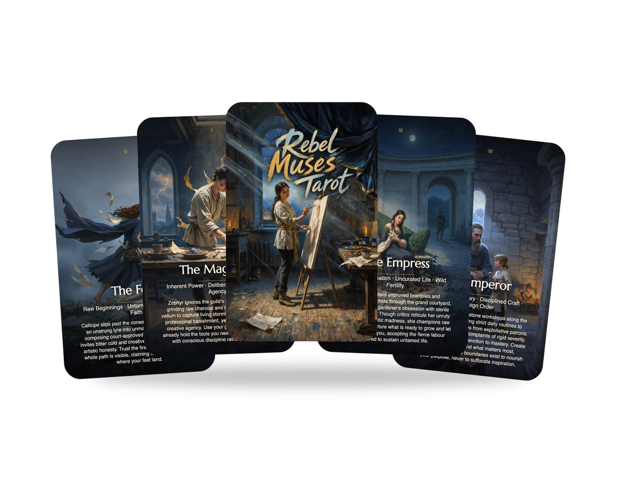 Rebel Muses Tarot — arrangement 1
