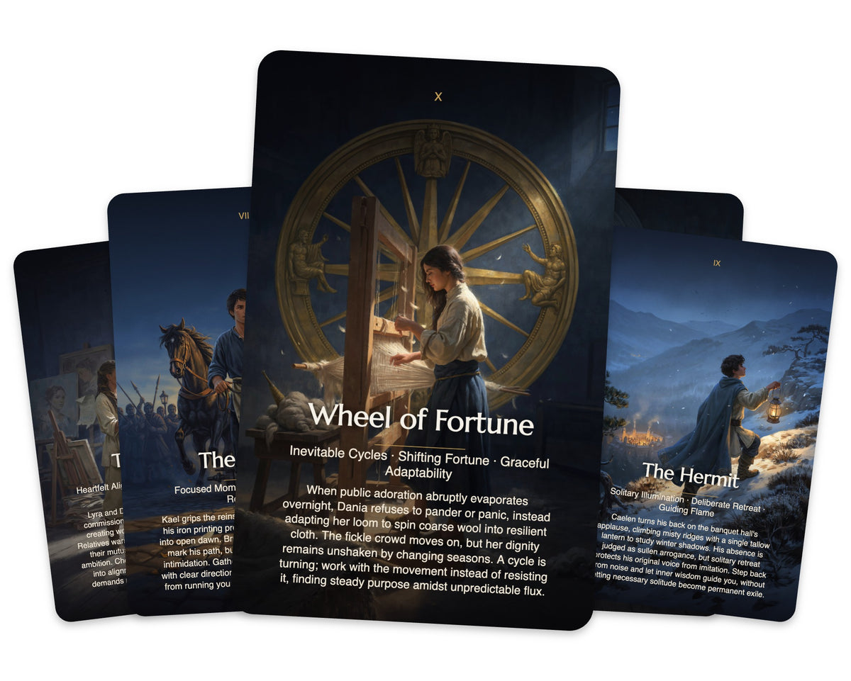 Rebel Muses Tarot — arrangement 3