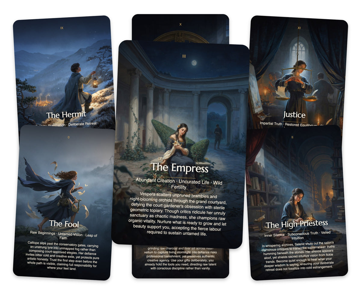 Rebel Muses Tarot — arrangement 4