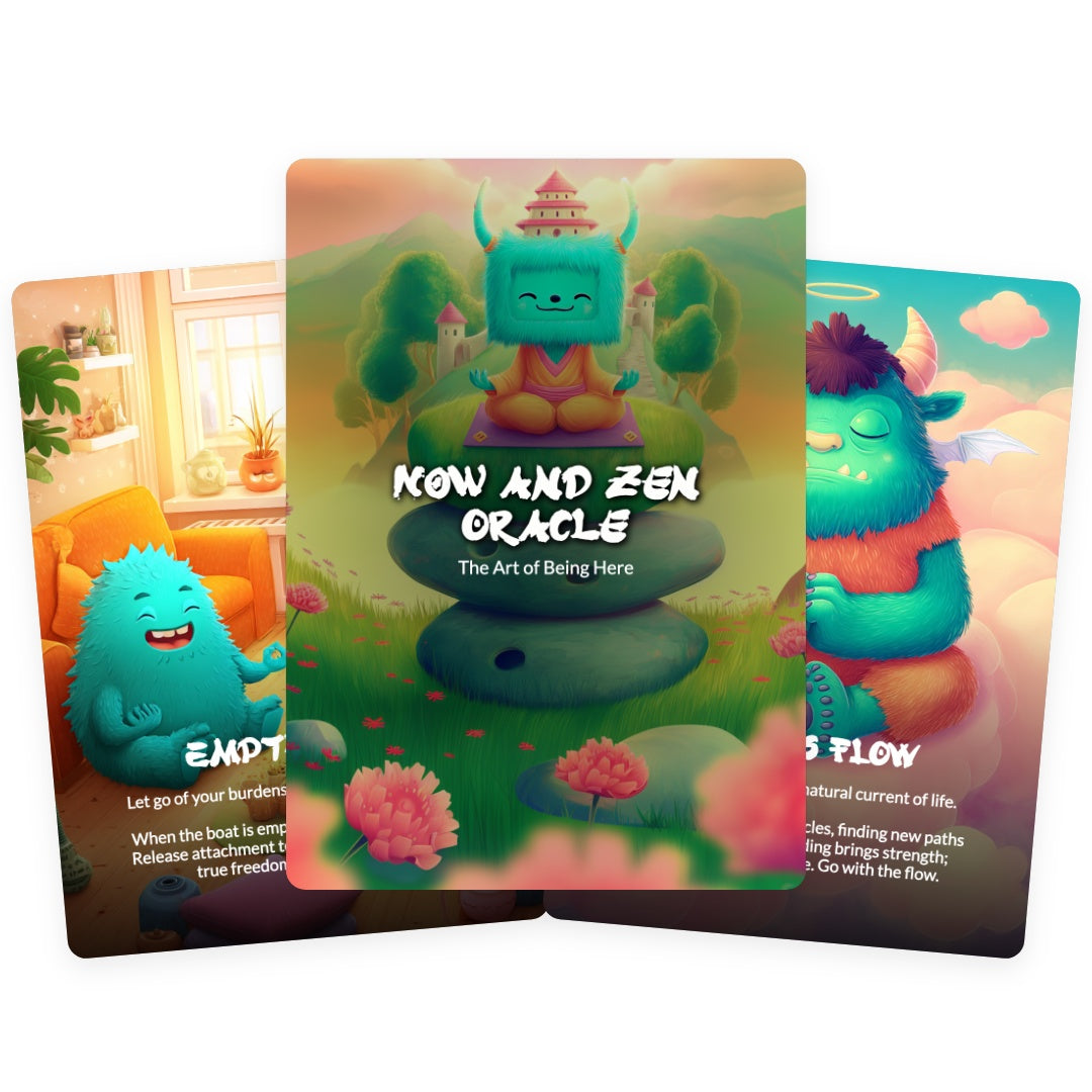 Now and Zen Oracle Deck - The Art of Being Here - 78 Cards