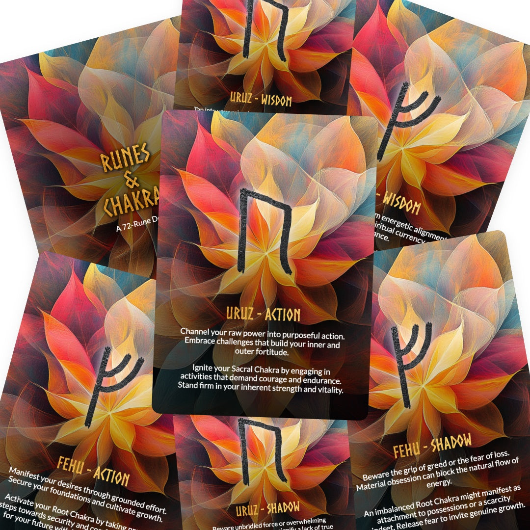 Sacred Rune Chakra Journey - 72 Cards