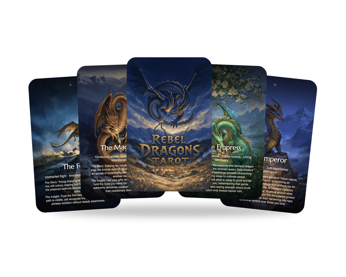 Rebel Dragons Tarot — arrangement 1