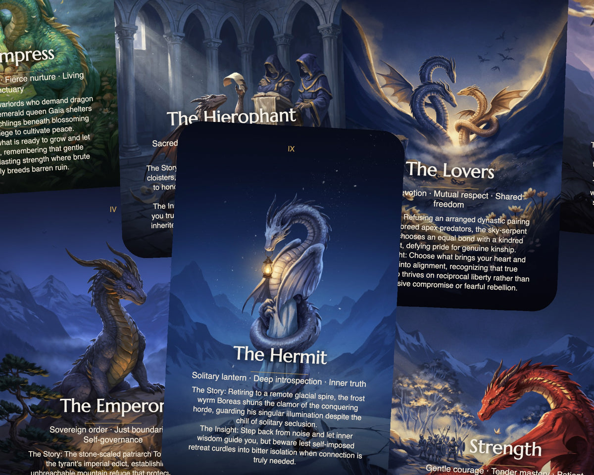 Rebel Dragons Tarot — arrangement 2