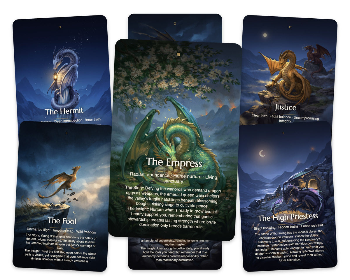 Rebel Dragons Tarot — arrangement 4