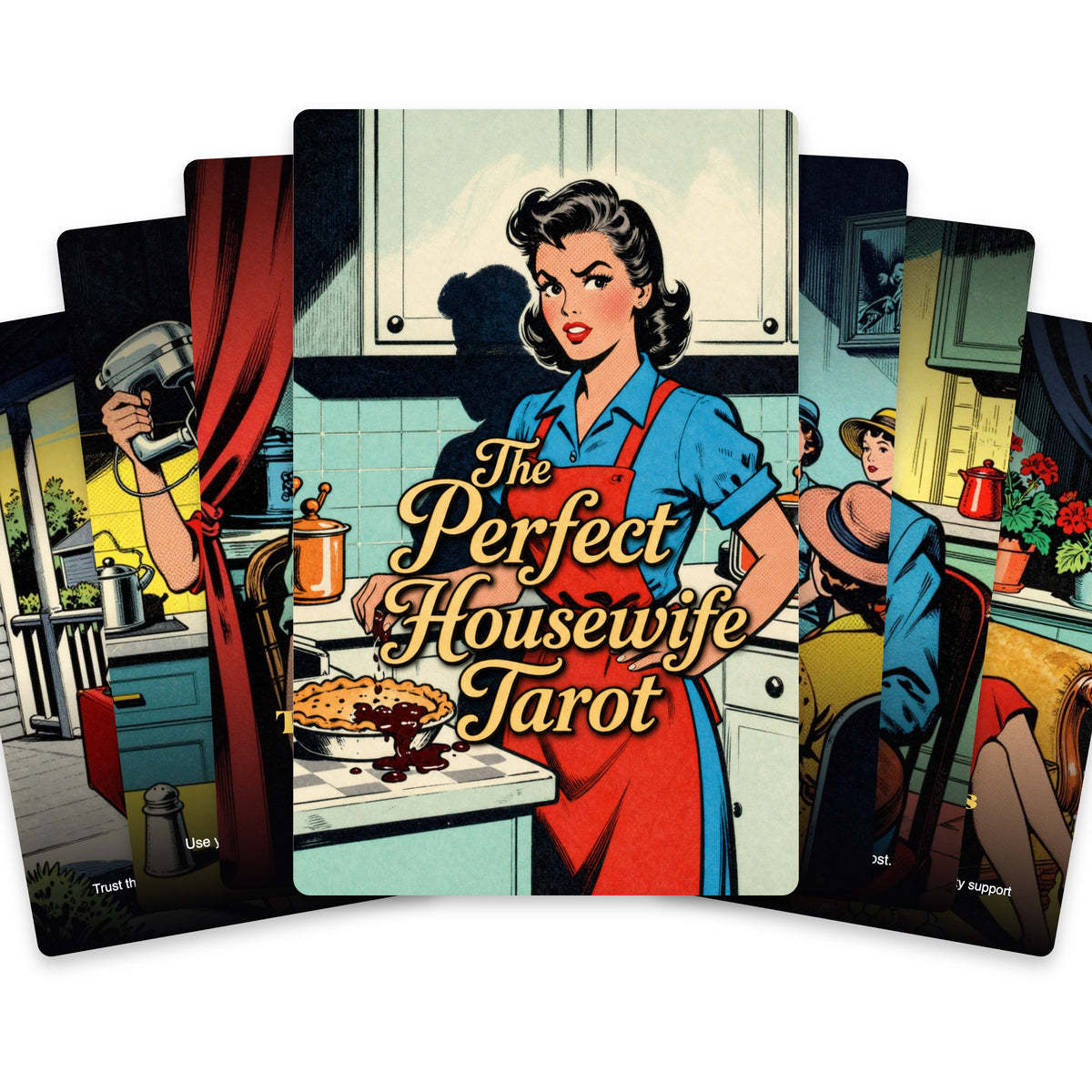 The Perfect Housewife Tarot — arrangement 1