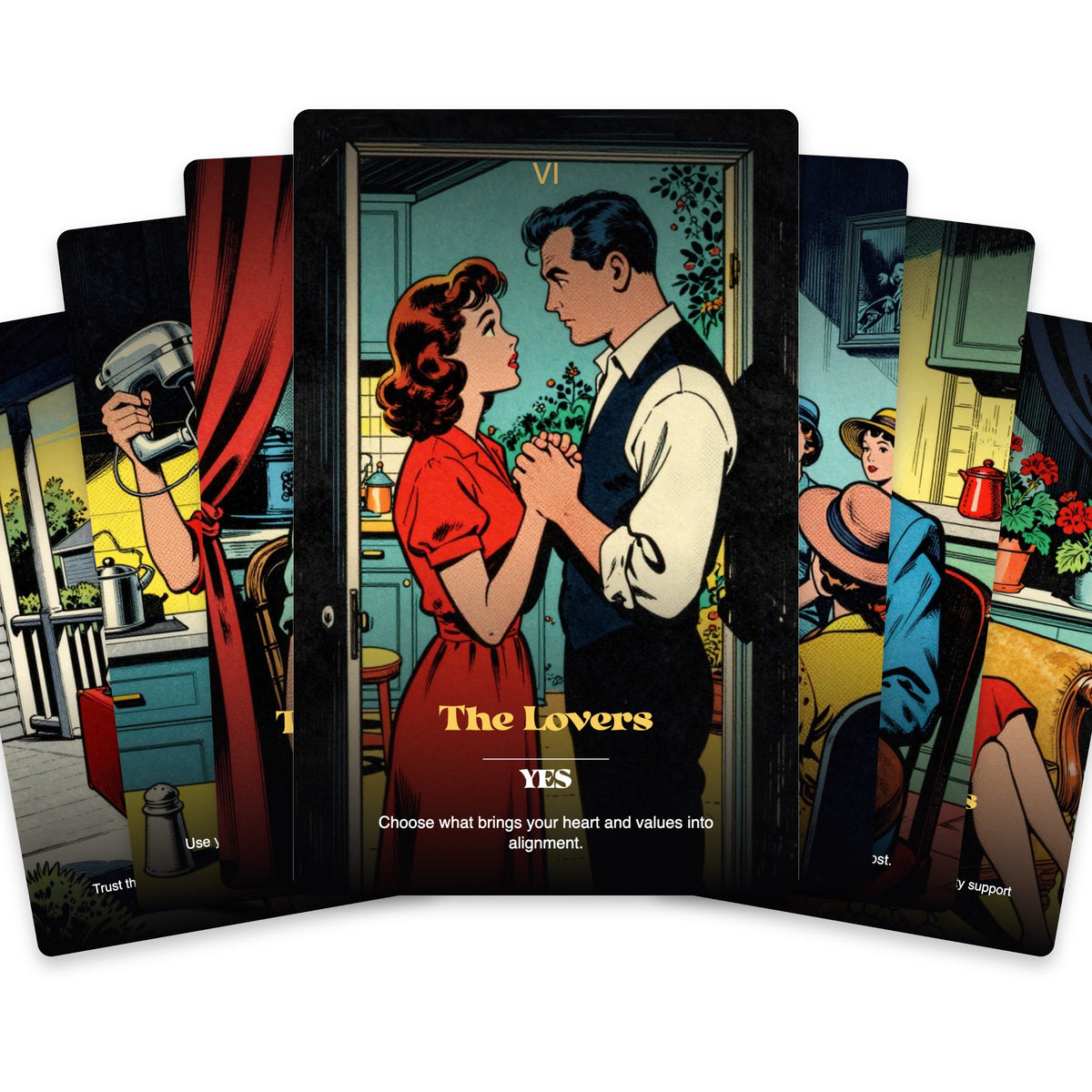 The Perfect Housewife Tarot — arrangement 2