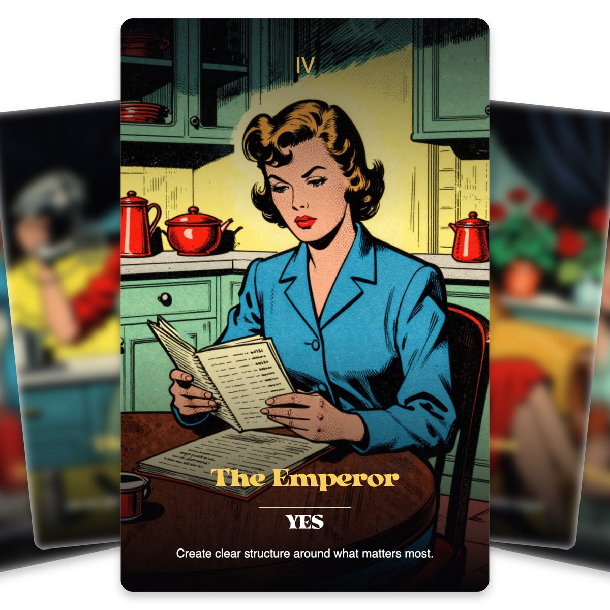 The Perfect Housewife Tarot — arrangement 3