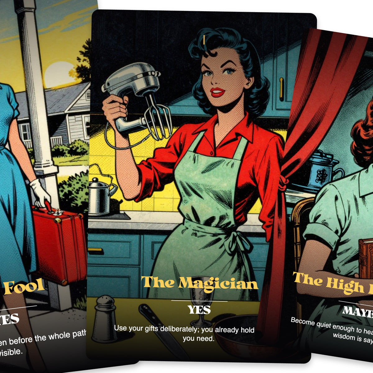 The Perfect Housewife Tarot — arrangement 4