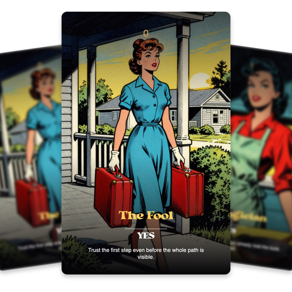 The Perfect Housewife Tarot — arrangement 5
