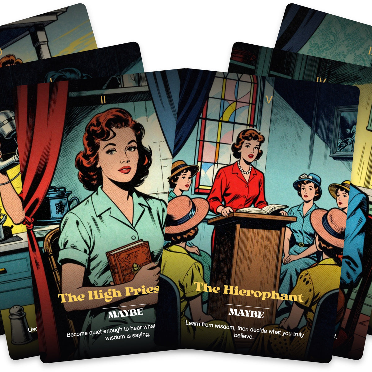 The Perfect Housewife Tarot — arrangement 6