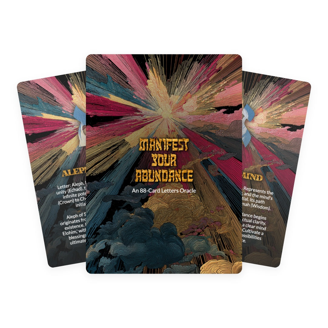 Manifest Your Abundance - 88 Letters Cards Deck