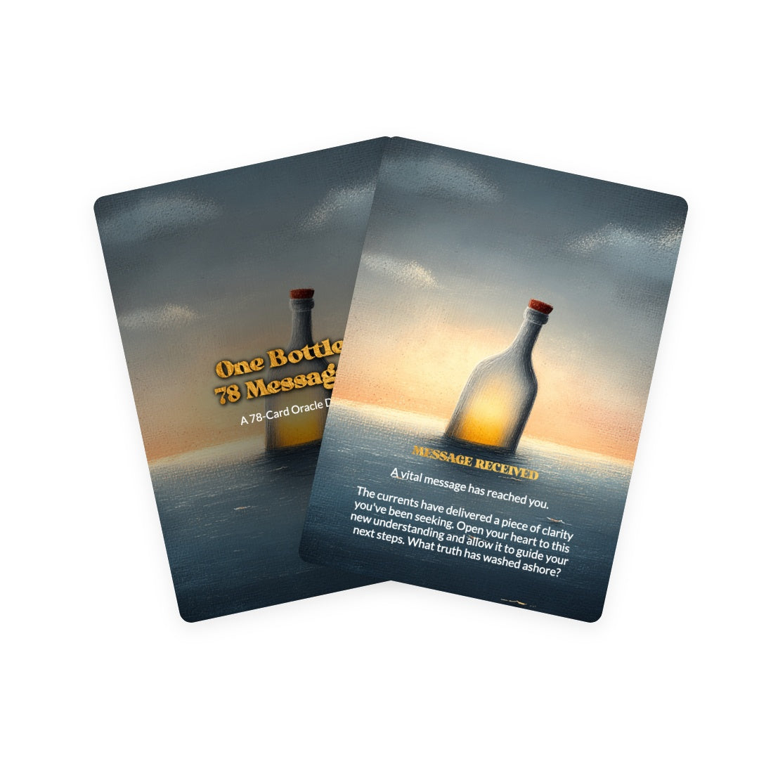 One Bottle, 78 Messages - Oracle Cards