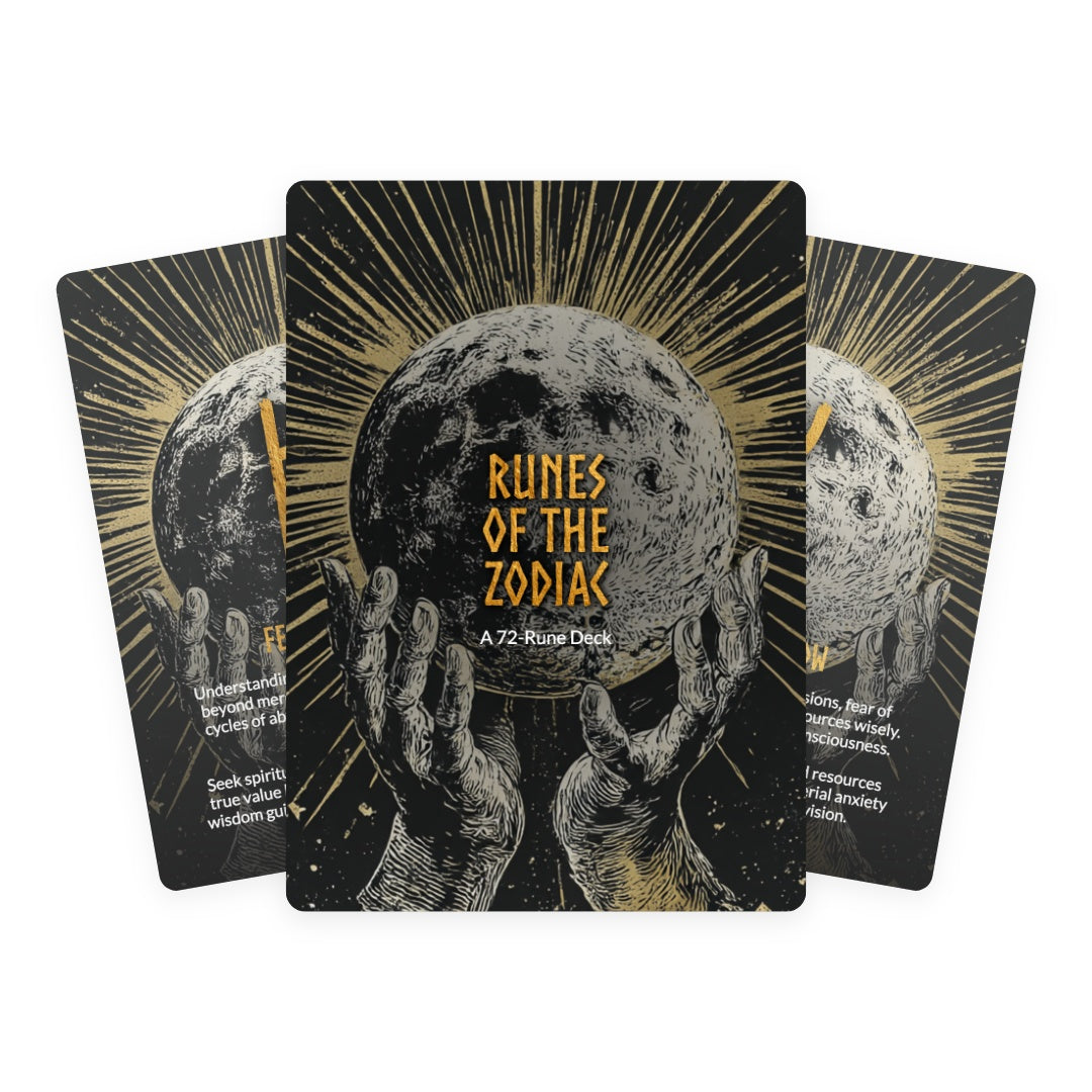 Runes  of the  Zodiac - 72 Cards