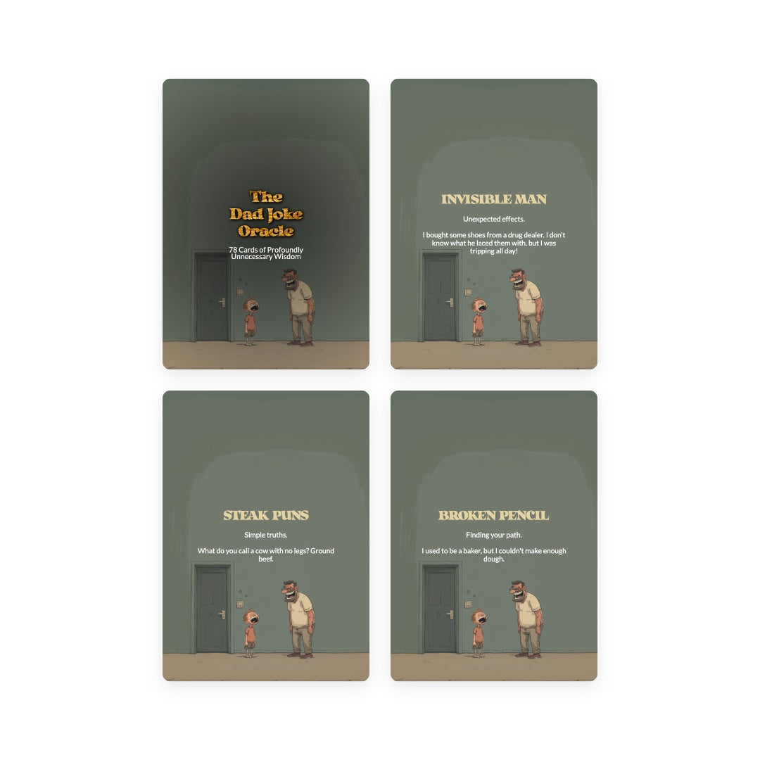 Dad Joke Oracle - 78 Cards of Profoundly  Unnecessary Wisdom