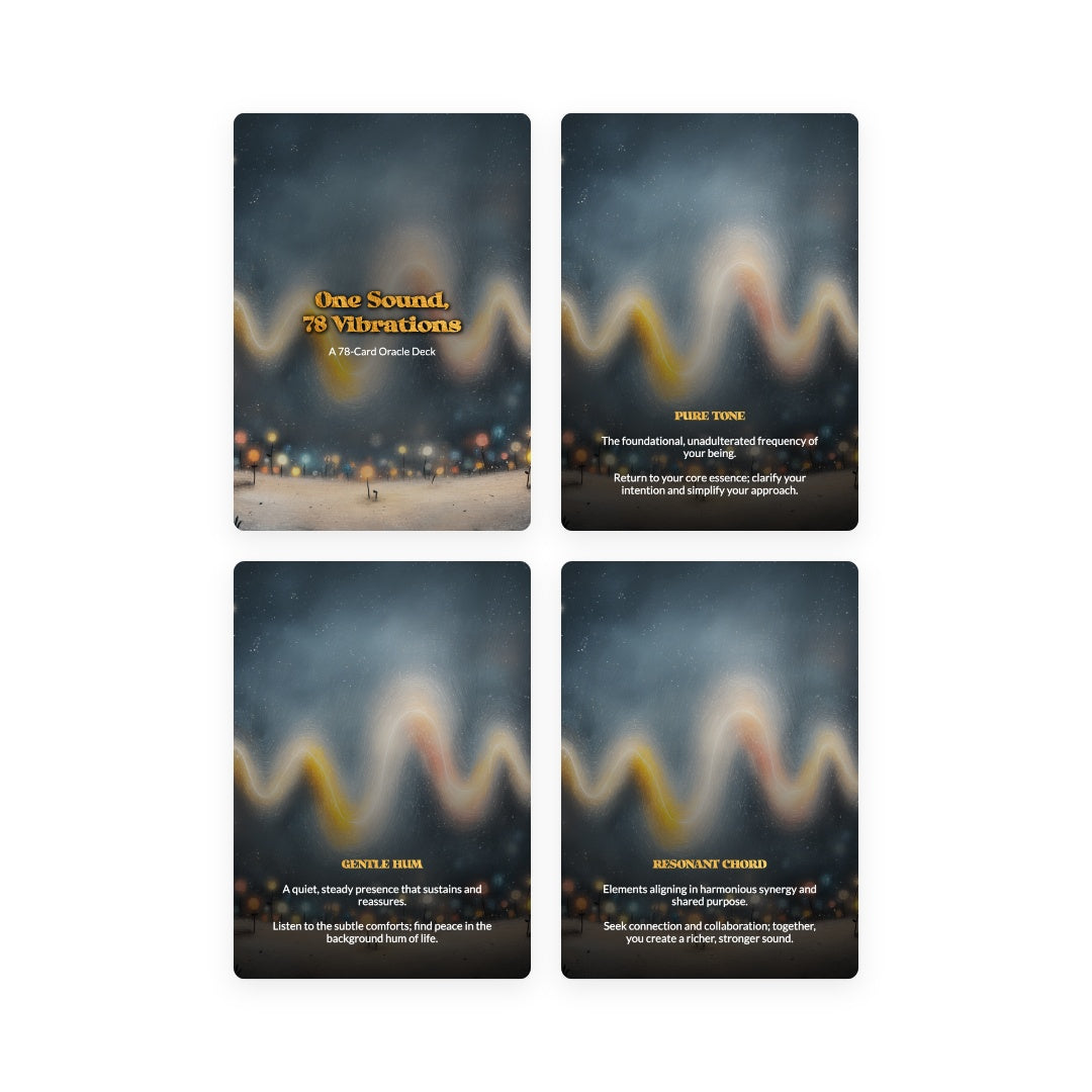 One Sound, 78 Vibrations - Oracle Cards