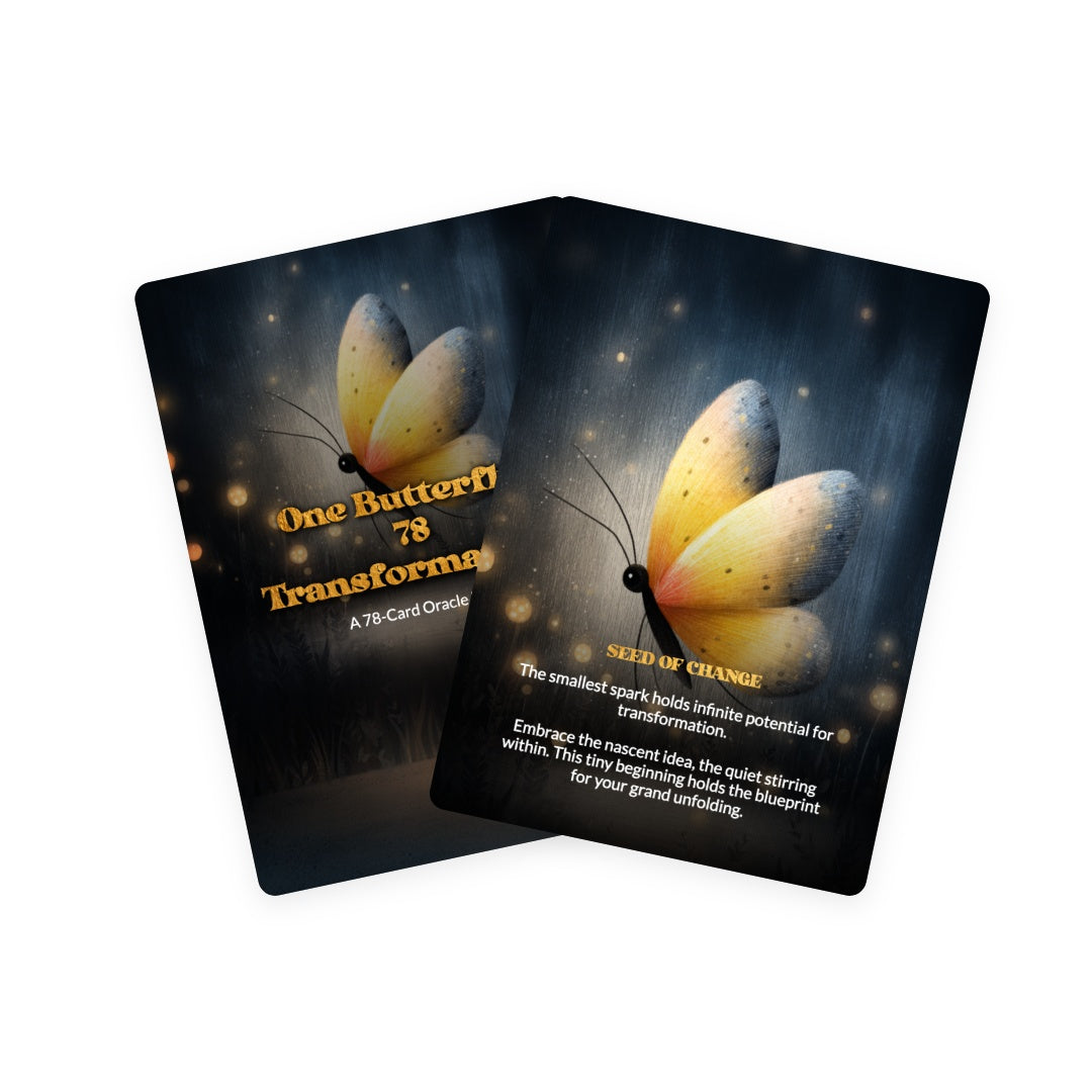 One Butterfly, 78 Transformations - Oracle Cards