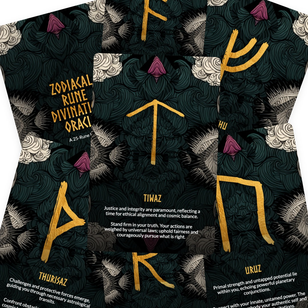 Zodiacal Rune Divination Deck