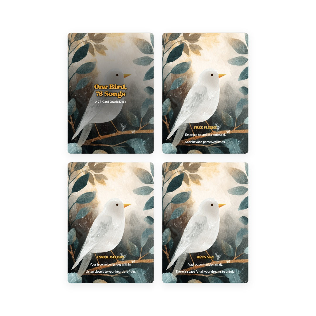 One Bird, 78 Songs - Oracle Cards