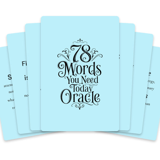 78 Words You Need Today Oracle — arrangement 1