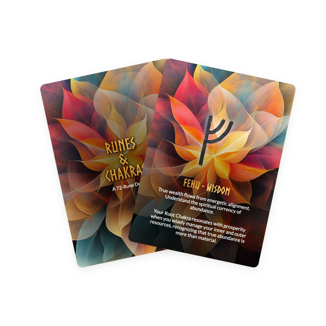 Sacred Rune Chakra Journey - 72 Cards