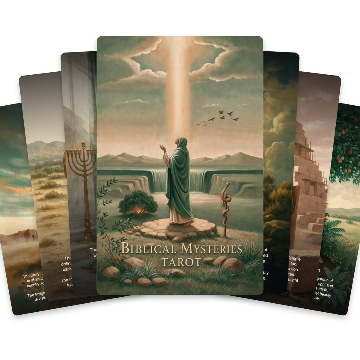 Biblical Mysteries Tarot — arrangement 1