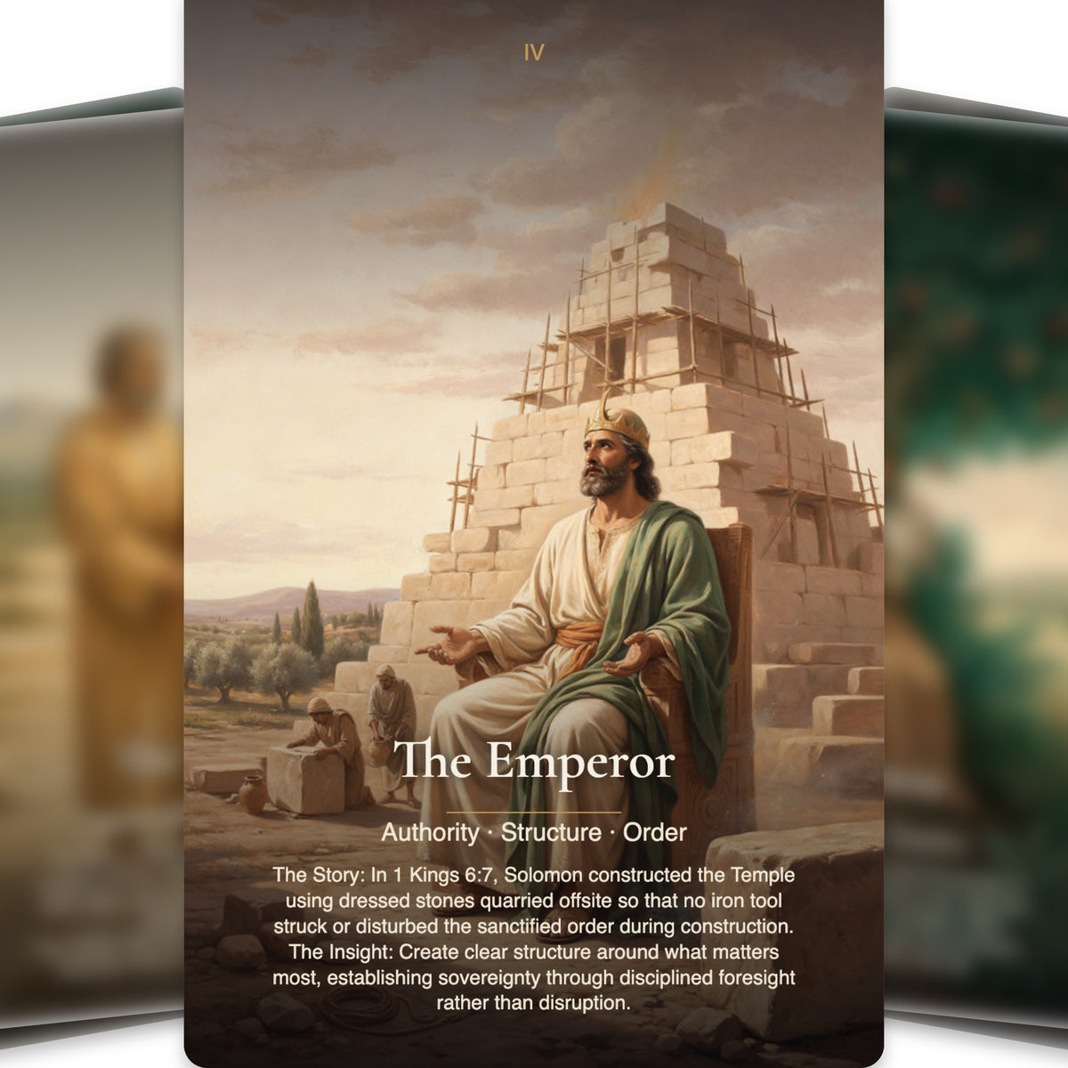 Biblical Mysteries Tarot — arrangement 11