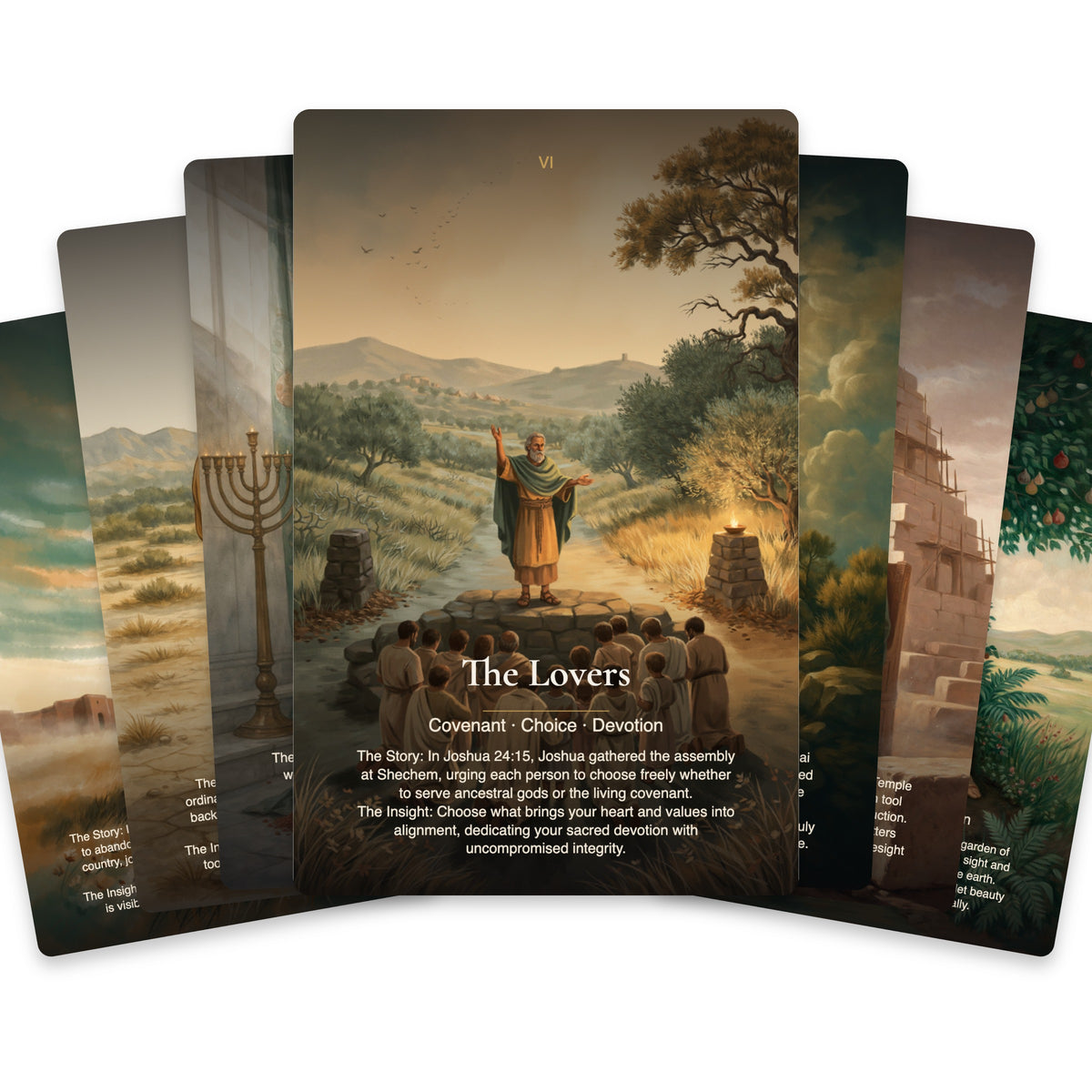 Biblical Mysteries Tarot — arrangement 2