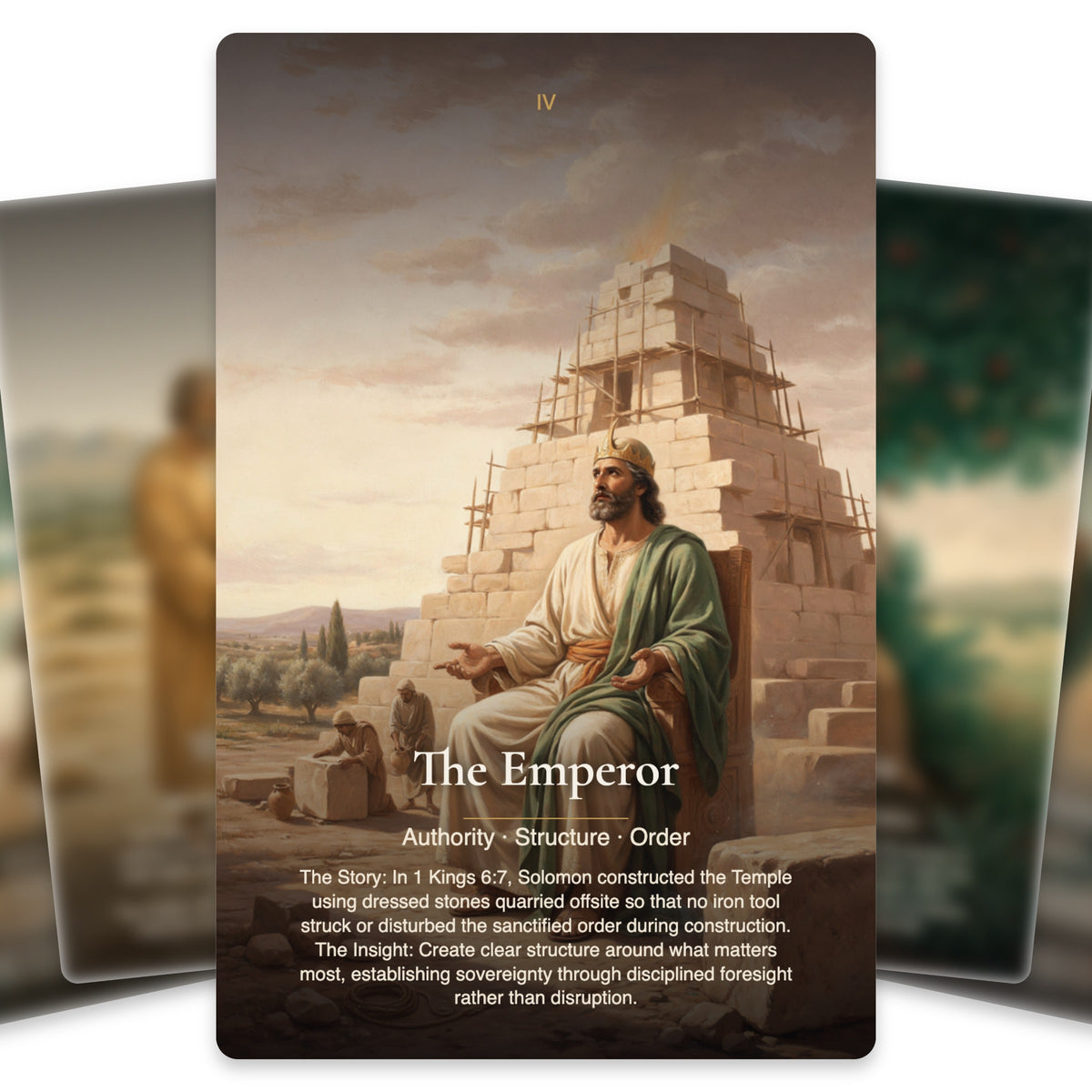 Biblical Mysteries Tarot — arrangement 3